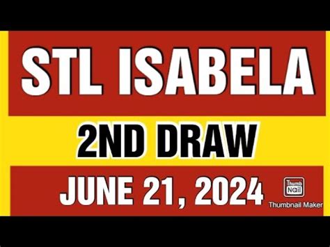 STL Isabela result today 7pm live 27 June 2024 .